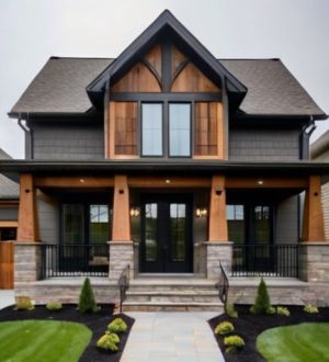 Идеальный фасад: как выбрать материалы и методы отделки для долговечности и красоты дома с деревянными элементами