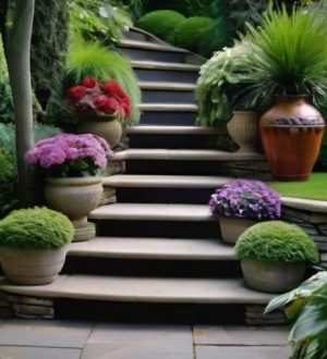 Декоративные лестницы в садовом дизайне: от истории до современных решений