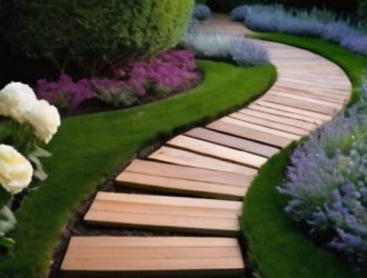 Деревянные дорожки для дачи: как выбрать, установить и ухаживать за ними