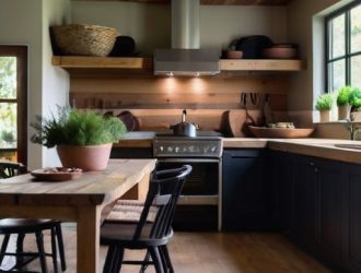 Дерево в интерьере кухни: как создать уютное и стильное пространство