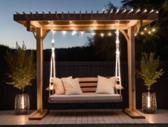 Идеальное освещение для дачных качелей: как создать уют и комфорт на вашем участке