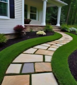 Песчаник в ландшафтном дизайне: идеальный материал для стильных дорожек на вашем участке