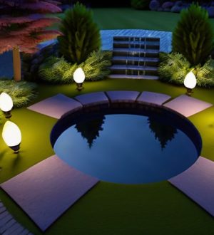 Пруд с подсветкой: Как создать уникальный элемент дизайна для вашей дачи