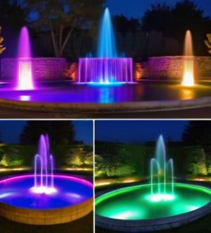 Светодиодное освещение для фонтанов: Преимущества и дизайнерские идеи для вашего сада