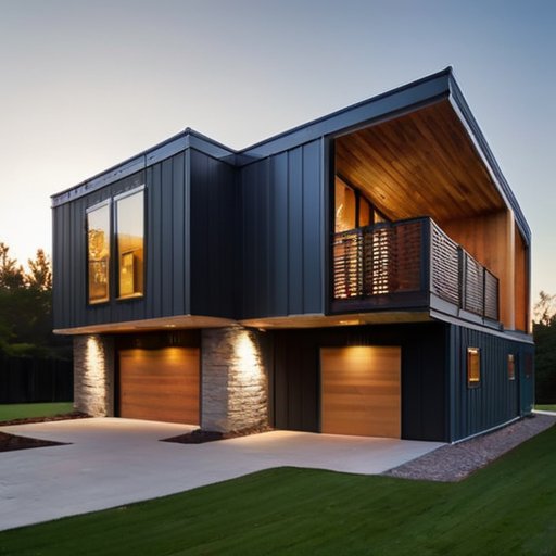 Современный дом из SIP-панелей с уникальной конструкцией и долговечными материалами.