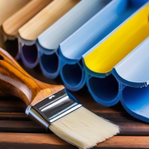 Современный деревянный интерьер с яркими водоэмульсионными покрытиями и уютным освещением.