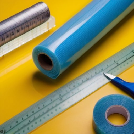 Упорядоченное рабочее пространство для укладки стекловаты с необходимыми инструментами.