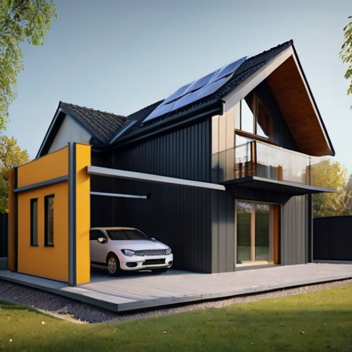 Современный каркасный дом с газоснабжением: газовые трубы, счетчик, детектор безопасности, экологичные технологии.