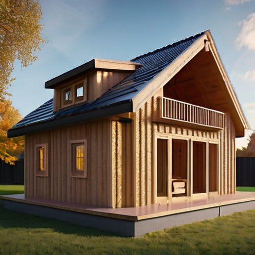 Деревянный дом с наружной изоляцией в живописной обстановке.