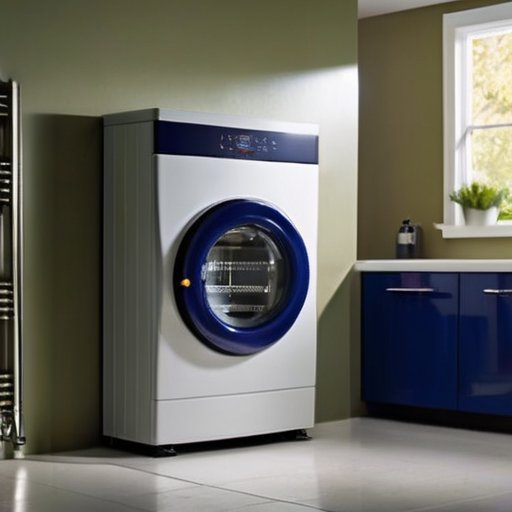 Современный газовый котел в светлом утилитарном помещении с акцентом на дизайн и оборудование.