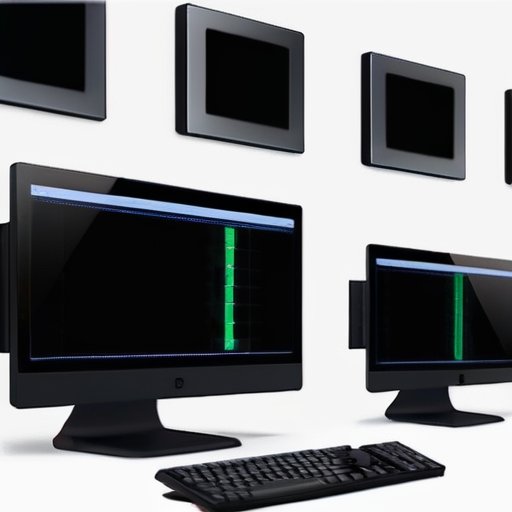 Современный компьютерный стенд с монитором, показывающим видео с аналоговой камеры, аккуратно организованными кабелями и эстетично расположенными аналоговыми камерами на фоне рабочего пространства.