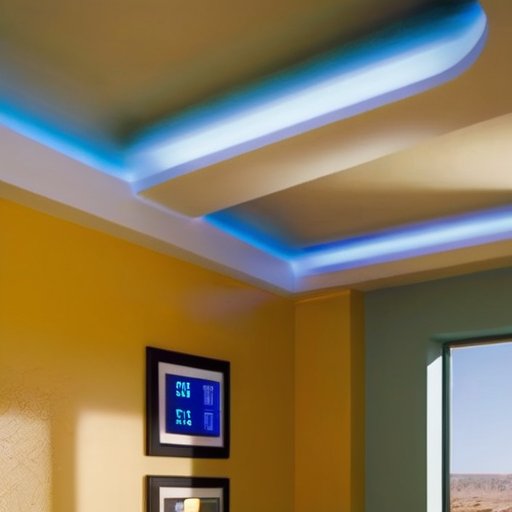 Строительная площадка с свежей штукатуркой, открытое окно, термометр и гигрометр, портативный обогреватель. Баланс вентиляции и контроля условий для высыхания.