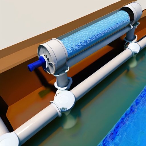 Современная система обратного осмоса с фильтрацией воды и удалением загрязнителей.