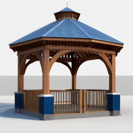 Чертеж деревянной беседки 3x4 метра с обозначениями фундамента, каркаса и крыши.