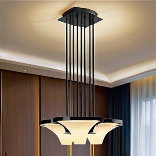 Современная LED люстра с эффектом мерцания на стильном фоне, акцент на детали и возможные неисправности.