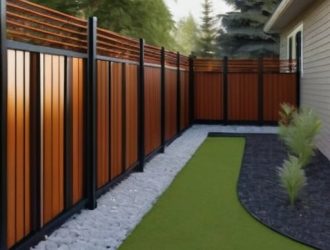 Как закрыть пространство под забором из профнастила: практическое руководство и советы