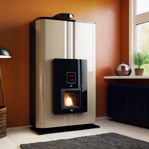 Современный косвенный котел в уютном доме с системой отопления и бойлером.