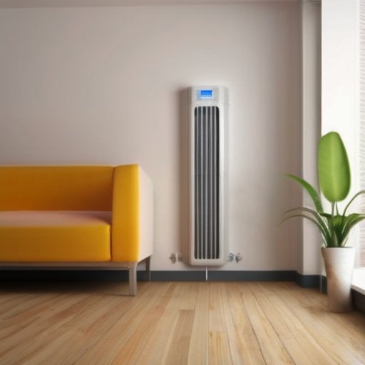 Светлое помещение с свежими стенами, открытыми окнами, гигрометром и термометром, вентилятором и осушителем воздуха.