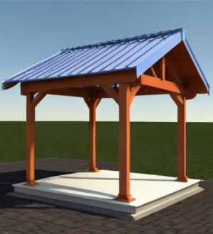 Пошаговое руководство по проектированию беседки 3х4 с односкатной крышей