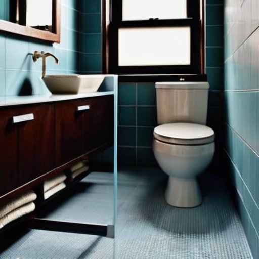 Чертеж ванной комнаты с идеальной установкой унитаза, указаны размеры, подключения, вентиляция и меры безопасности.