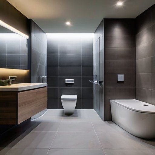 Планировка ванной комнаты с туалетом на правильном расстоянии от стены, с аннотациями и измерениями для комфорта и функциональности.