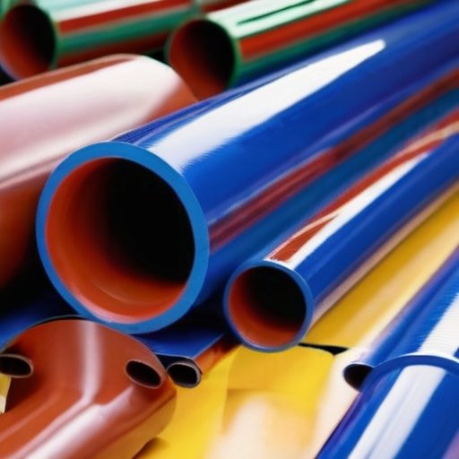 Отремонтированная газовая труба с ярким покрытием и инструментами для подготовки поверхности в чистом промышленном окружении.