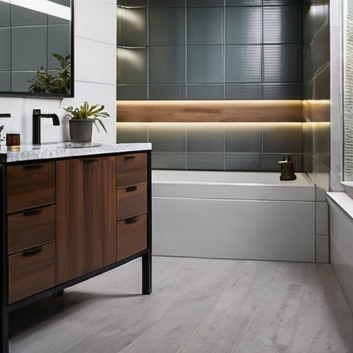 Современно оформленная ванная комната с оптимальным расположением туалета и четкими размерами.