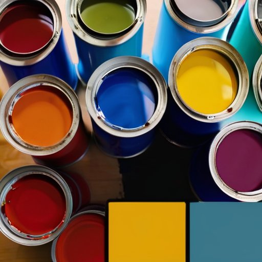 Два банки с краской 