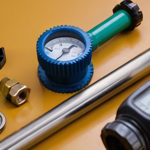 Кран газа на котле в организованной мастерской с инструментами и списком проверки безопасности.