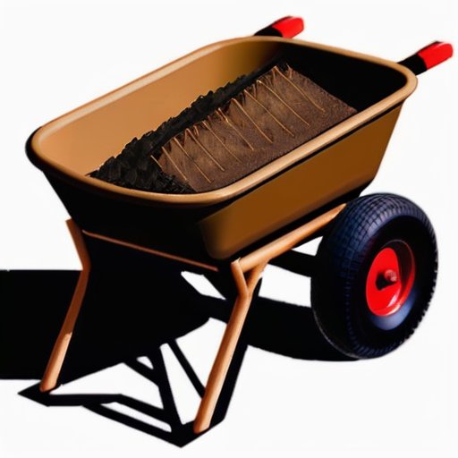 Крепкая тачка и универсальная тележка на строительном участке.