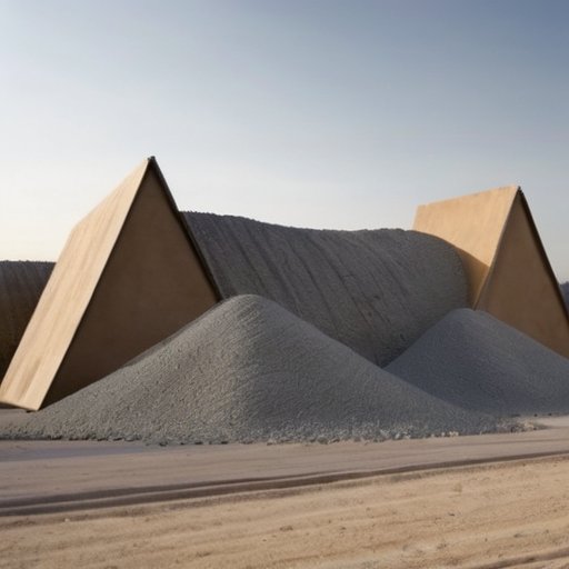 Строительная площадка с мешками 