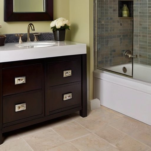 Современная ванная комната в подвале с компактным туалетом, стильной раковиной и элегантным душем.